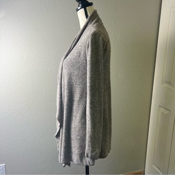 Barefoot Dreams Cozy Calypso Cardigan Bamboo Chic Lite Brown S/M Neutral - Picture 2 of 7